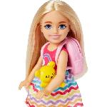 Poupee Barbie-Chelsea en Voyage-Coffret avec chiot et accessoires HJY17