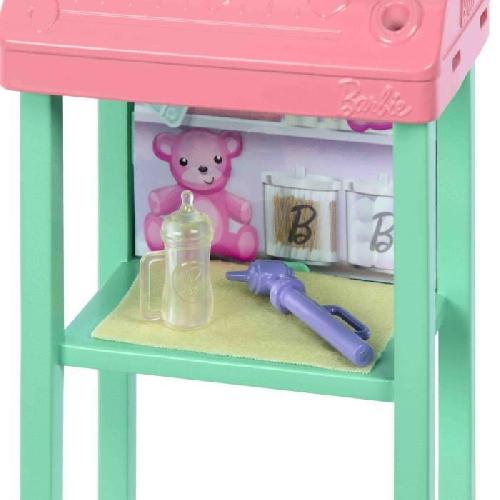 Poupee Barbie-Coffret Barbie Pédiatre-Poupée Blonde Et Poupée Bébé - 3 ans+- JCR72