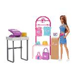 Barbie-Coffret Boutique Créations. avec poupée et accessoires de mode HKT78