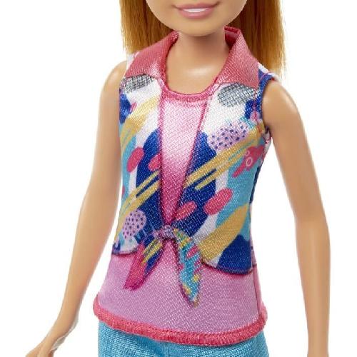 Poupee Barbie-Coffret Poupées Stacie et Barbie avec 2 chiots et accessoires HRM09