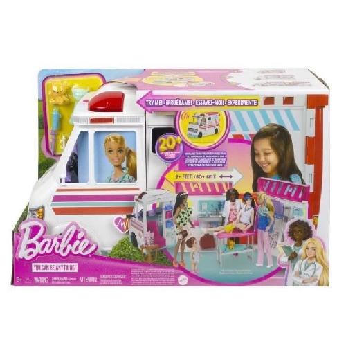 Poupee Barbie - Coffret Vehicule Medical avec ambulance et clinique - Poupee Mannequin - Barbie - HKT79 - POUPEE MANNEQUIN BARBIE
