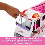 Poupee Barbie - Coffret Vehicule Medical avec ambulance et clinique - Poupee Mannequin - Barbie - HKT79 - POUPEE MANNEQUIN BARBIE