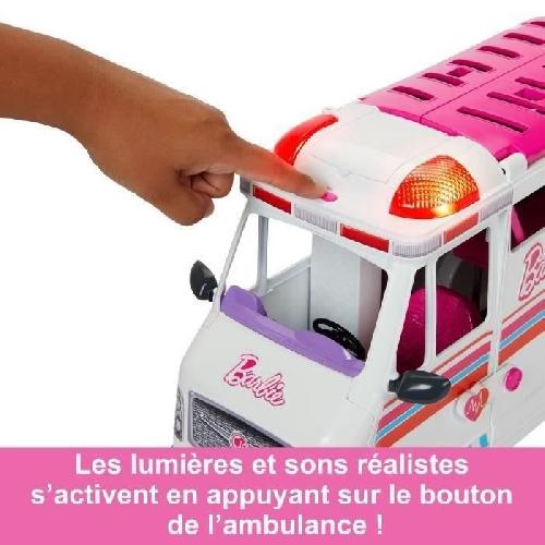 Poupee Barbie - Coffret Véhicule Médical avec ambulance et clinique - Poupée Mannequin - Barbie - HKT79 - POUPEE MANNEQUIN BARBIE