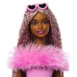 Poupee Barbie-Deluxe Style-Poupée Barbie a Combinaison Rose Tissu Doux - 4 ans+ - HYV28