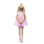 Barbie-Deluxe Style-Poupée Barbie Blonde a Robe Rose Pastel - 4ans+ - HYV27