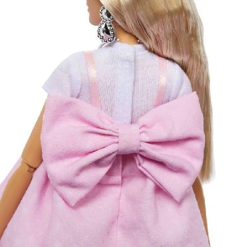 Poupee Barbie-Deluxe Style-Poupée Barbie Blonde a Robe Rose Pastel - 4ans+ - HYV27