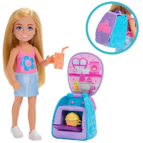 Poupee Barbie-Famille Et Amis-Poupée Chelsea Et Accessoires-Avec Sac a DOS - 3ans +- JBF46