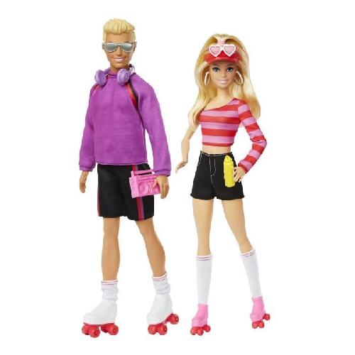 Poupee Barbie-Fashionistas-Coffret poupées et accessoires patins a roulettes HXK90