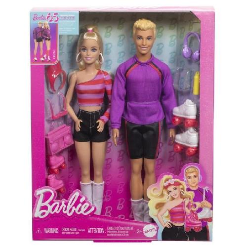 Poupee Barbie-Fashionistas-Coffret poupées et accessoires patins a roulettes HXK90