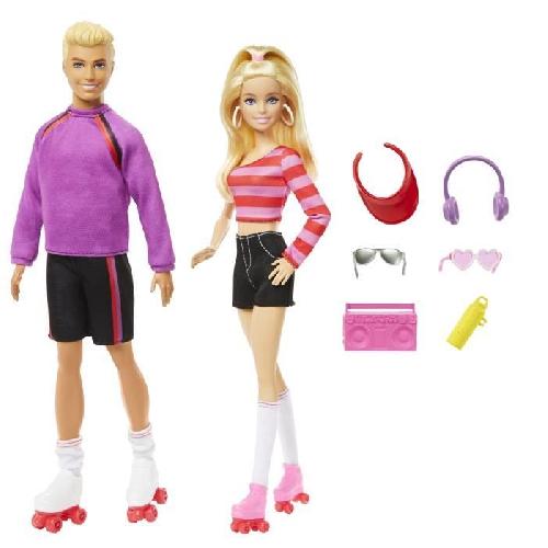 Poupee Barbie-Fashionistas-Coffret poupées et accessoires patins a roulettes HXK90