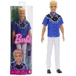 Barbie-Fashionistas-Poupée Ken blond look western HRH25