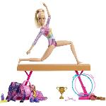 Barbie-Gymnastique-Coffret avec poupée et plus de 10 accessoires HRG52