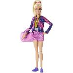 Poupee Barbie-Gymnastique-Coffret avec poupée et plus de 10 accessoires HRG52