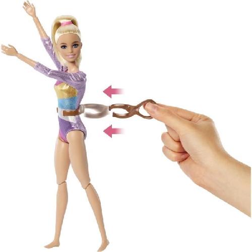 Poupee Barbie-Gymnastique-Coffret avec poupée et plus de 10 accessoires HRG52