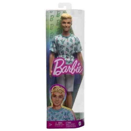 Poupee Barbie-Ken Fashionistas-Poupée blonde avec t-shirt cactus HJT10