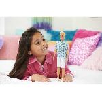 Poupee Barbie-Ken Fashionistas-Poupée blonde avec t-shirt cactus HJT10