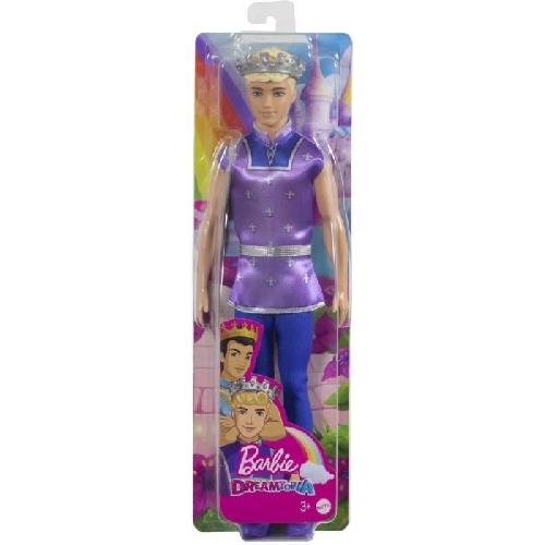 Poupee Barbie-Ken Prince-Poupée. blond. couronne HLC23