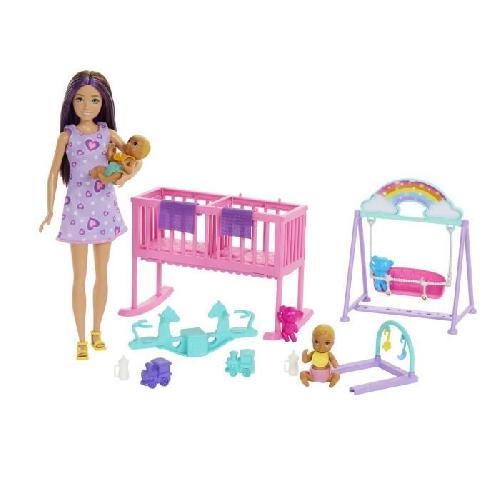 Poupee Barbie-La Chambre des Jumeaux-Coffret Skipper. bébés et accessoires HXM99