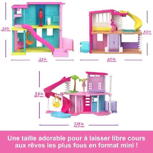 Univers Miniature - Habitation Miniature - Garage Miniature Barbie-Maison de Poupée Mini-BarbieLand-Coffrets maison et accessoires HYF44