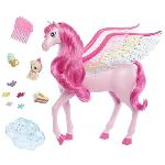 Barbie-Pégase Rose Sons et Lumieres-Coffret Barbie A Touch of Magic HLC40