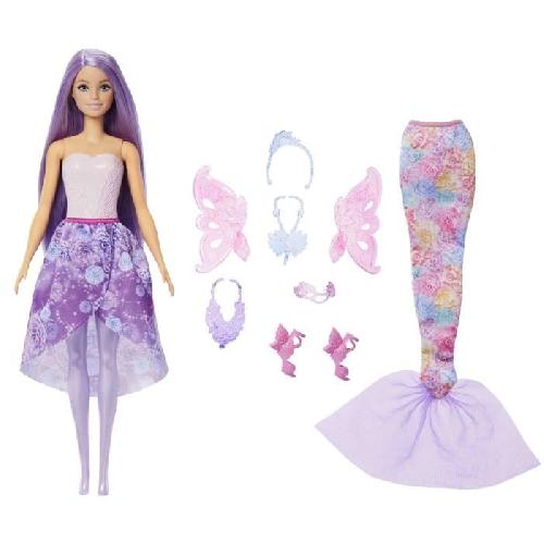 Poupee Barbie-Poupée Barbie Fantaisie Féerique-Coffret Avec Accessoires - 3 ans+- JCP74