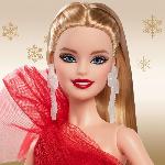 Poupee BARBIE Poupée joyeux noël blonde HRM61