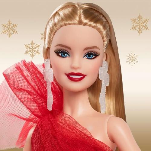 Poupee BARBIE Poupée joyeux noël blonde HRM61