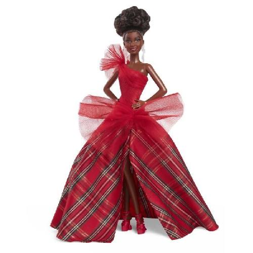 Poupee BARBIE Poupée joyeux noël brune HRM62