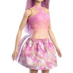 Poupee Barbie-Poupées Licorne avec cheveux fantaisie et tenues effet dégradé HRR13