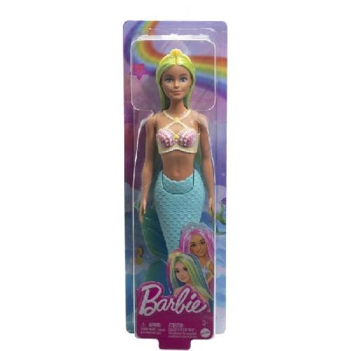 Poupee Barbie-Poupées Sirenes avec cheveux et nageoire colorés et serre-tete HRR03