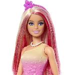 Poupee Barbie-Poupées Sirenes avec cheveux et nageoire colorés et serre-tete HRR08