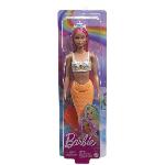 Poupee Barbie - Poupées Sirenes avec cheveux et nageoires colorés et serre-tete HRR05