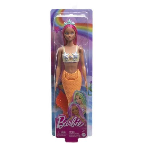 Poupee Barbie - Poupées Sirenes avec cheveux et nageoires colorés et serre-tete HRR05