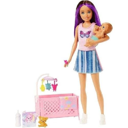 Poupee Barbie-Skipper Baby-Sitter-Coffret poupée et accessoires HJY33