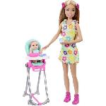 Barbie Skipper Coffret Babysitters Inc. 1 poupée. 1 bébé. accessoires HTK35