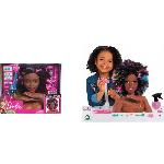 Tete A Coiffer Barbie - Tete a coiffer brune coupe afro - Accessoires inclus - Magique - Giochi Preziosi France
