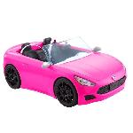 Barbie - Voiture Cabriolet de Barbie - Vehicule poupee mannequin - Rose - Pour Enfant des 3 ans