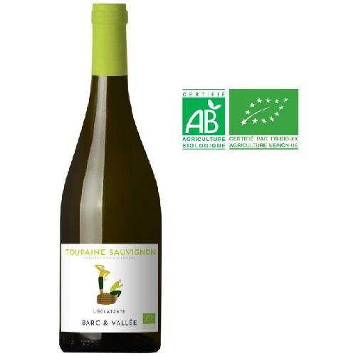 Vin Blanc Barc & Vallée L'Eclatante Touraine Sauvignon - Vin blanc de Loire - Bio