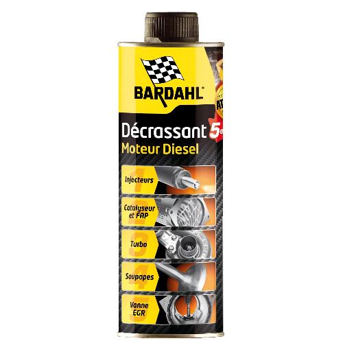 Additif Performance - Entretien - Nettoyage - Anti-fumee BARDAHL Decrassant moteur Diesel 5-1 500ml