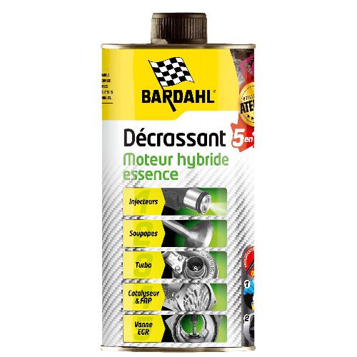 Additif Performance - Entretien - Nettoyage - Anti-fumee BARDAHL Decrassant moteur Hybride Essence 1 Litre 5 En 1