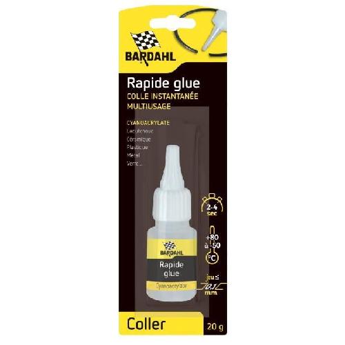 Pose - Finition (joint - Colle - Lambourde - Plot - Profile - Feutre) BARDAHL Rapid Glue - Prise rapide - Haute resistance - 20 g