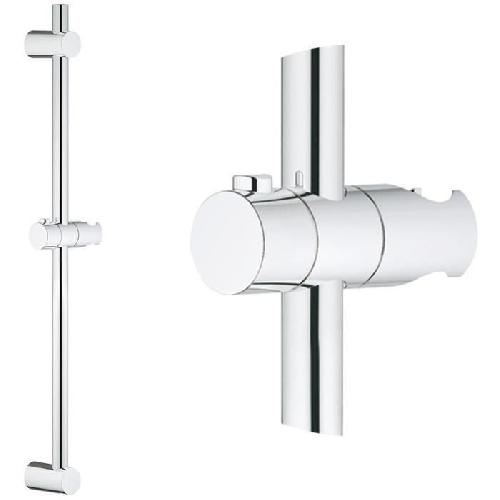 Cabine De Douche Barre de douche 600 mm - GROHE - Vitalio Universal - Chrome - ABS - Blanc