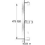 Cabine De Douche Barre de douche 600 mm - GROHE - Vitalio Universal - Chrome - ABS - Blanc