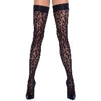 bas autofixants sexy leopard taille 5