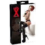Bas et Collants Bas en Latex Noir - L