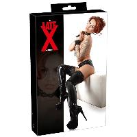 Bas et Collants Bas en Latex Noir - L