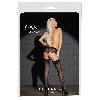 Bas et Collants Bas nylon stays-up noirs effet tatouage taille 5