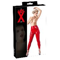 Bas et Collants Leggings en latex rouge L