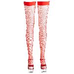 Bas et Collants Bas resille stays-up rouges taille S