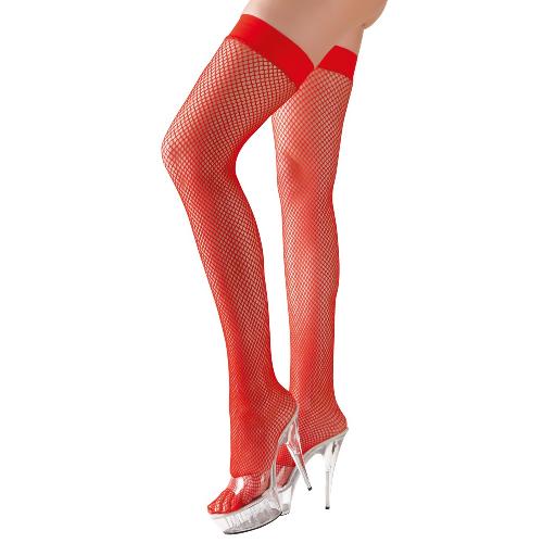 Bas et Collants Bas resille stays-up rouges taille XL